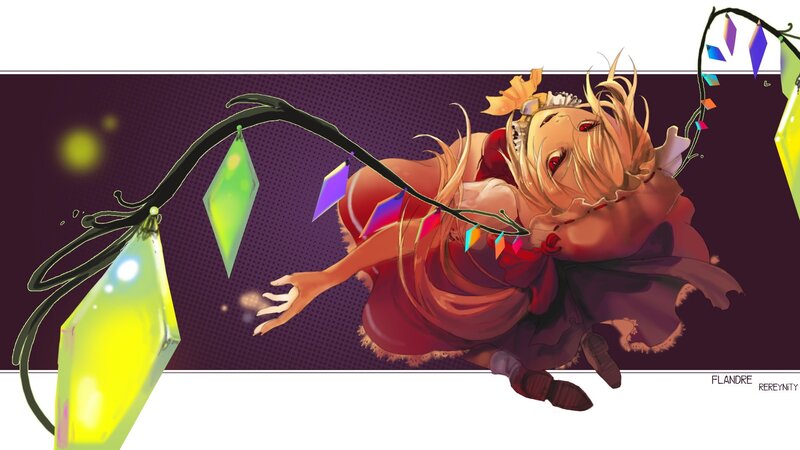anime girl with glowing gems