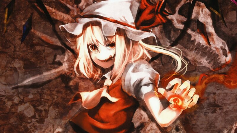 anime girl with glowing hand