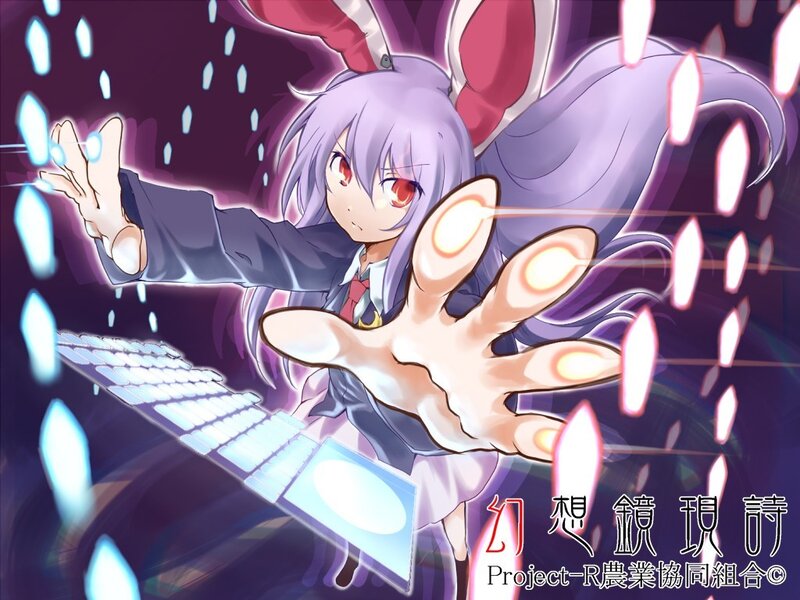 anime girl with glowing hands