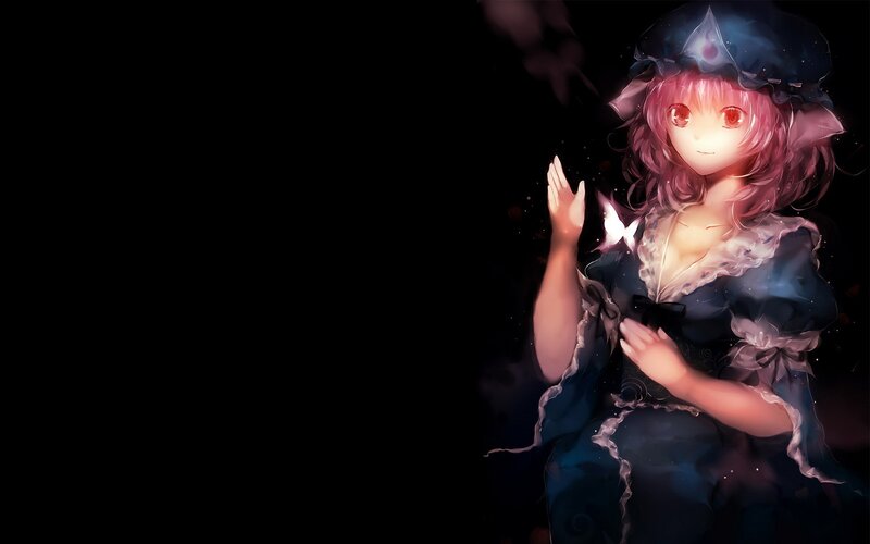 anime girl with glowing hands