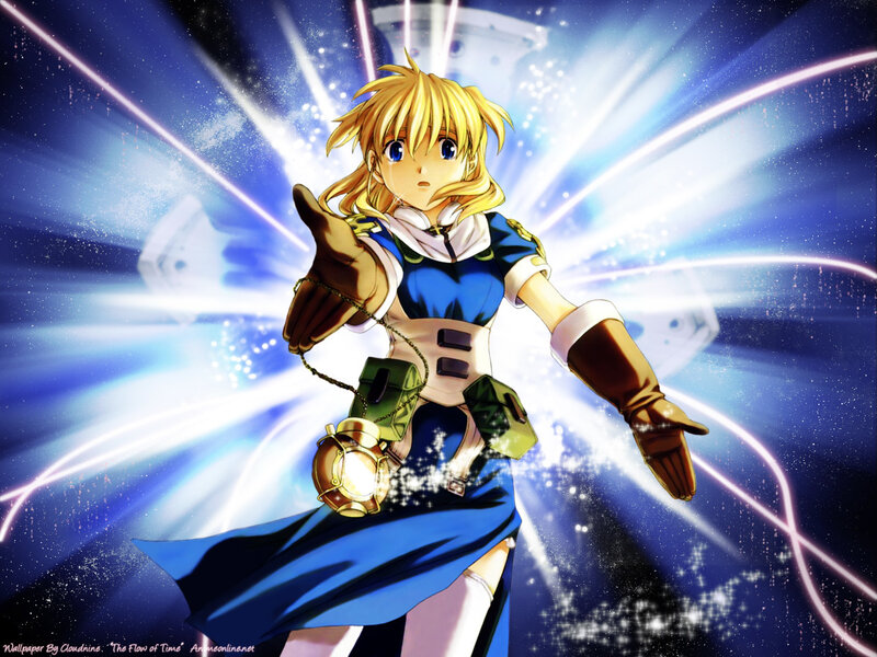 anime girl with glowing lantern