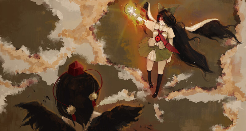 Anime girl with glowing lantern