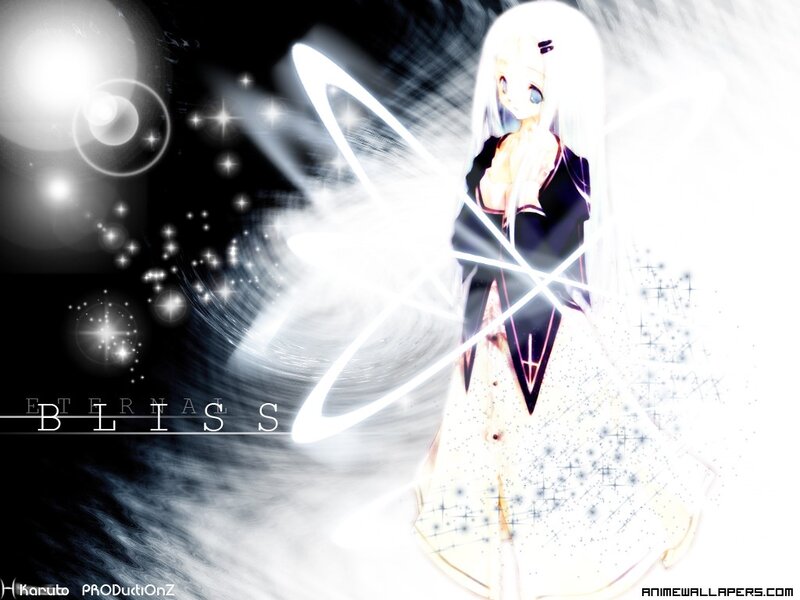 anime girl with glowing light