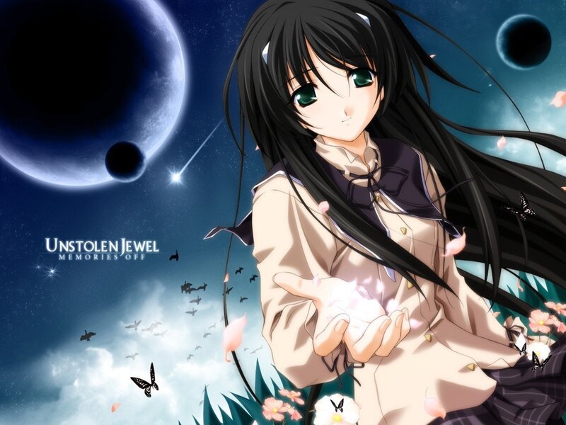 Anime girl with glowing orb