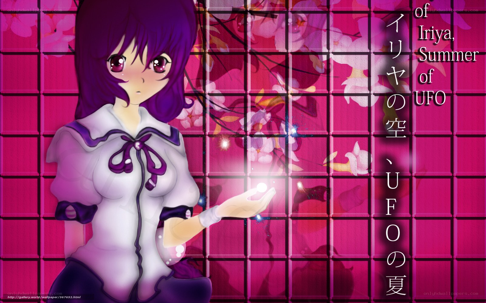 Anime girl with glowing orb
