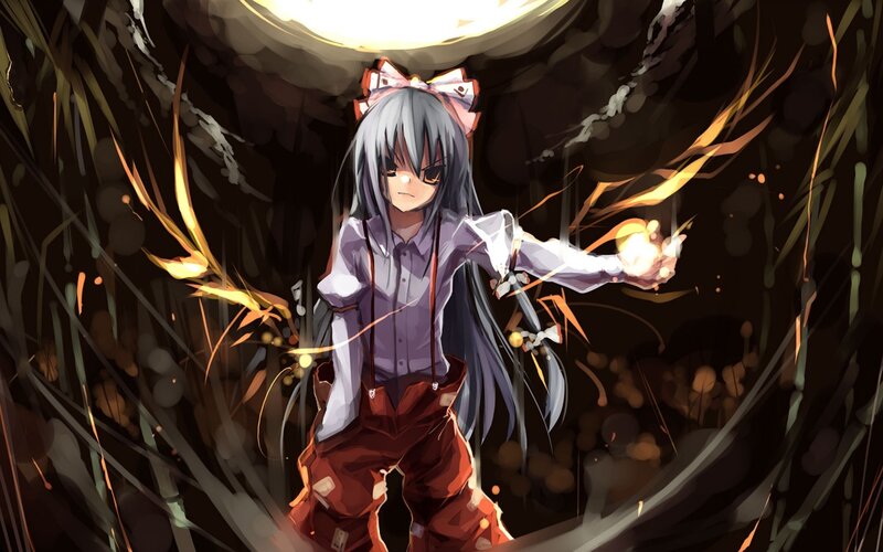 Anime girl with glowing orb