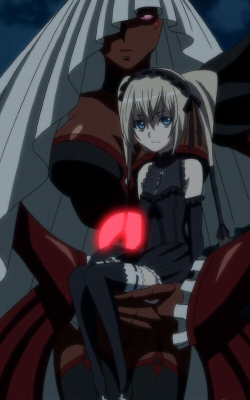 anime girl with glowing orb