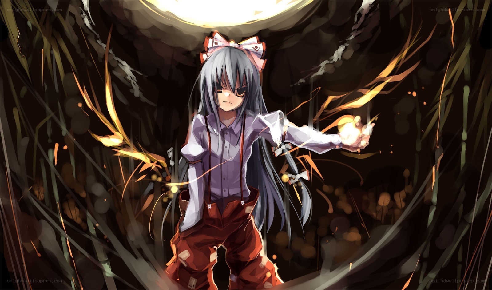 Anime girl with glowing orb