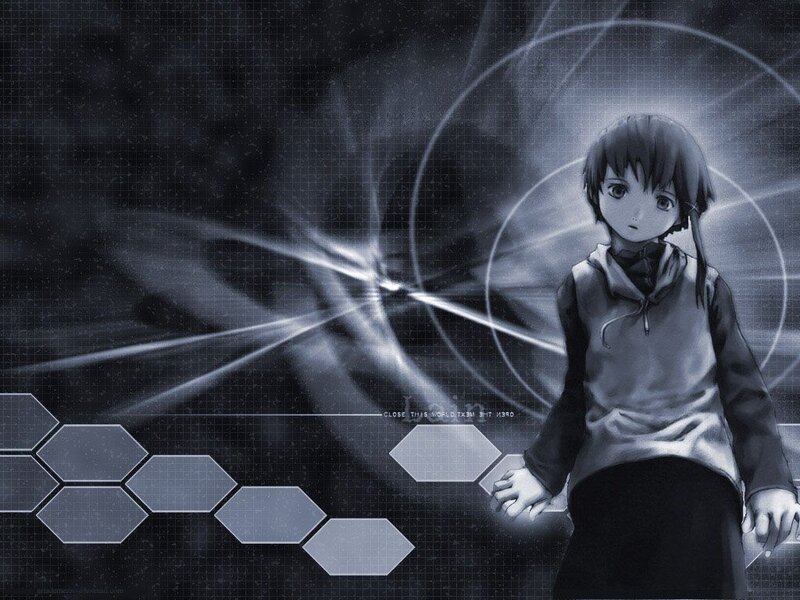 anime girl with glowing rings