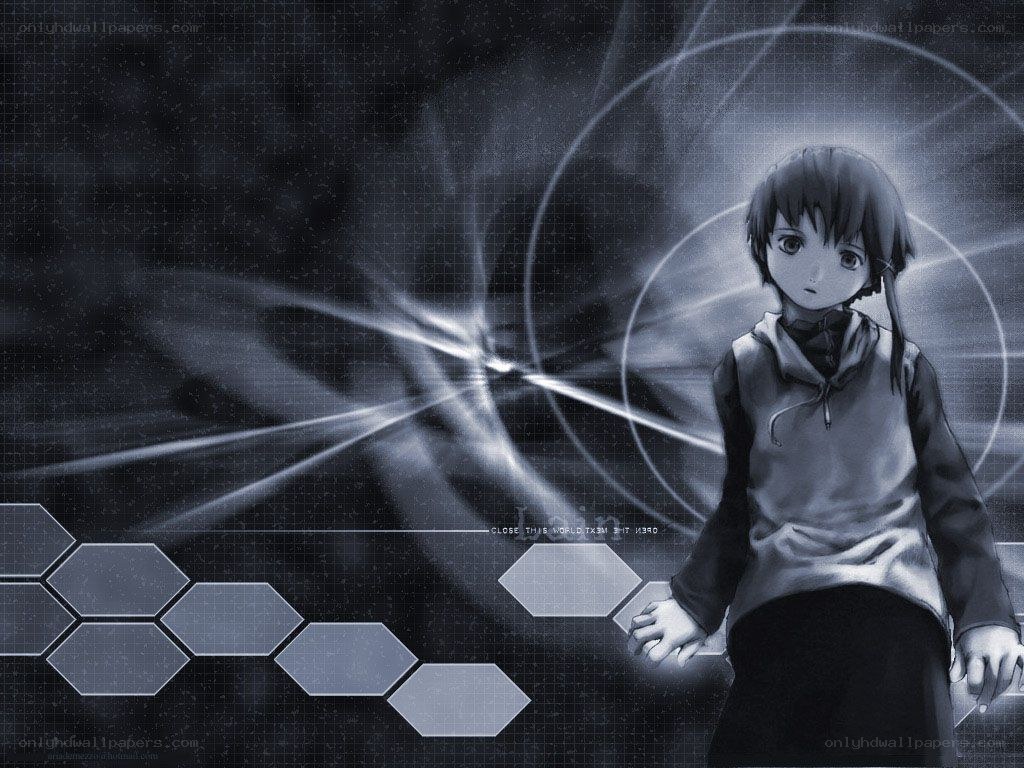 anime girl with glowing rings