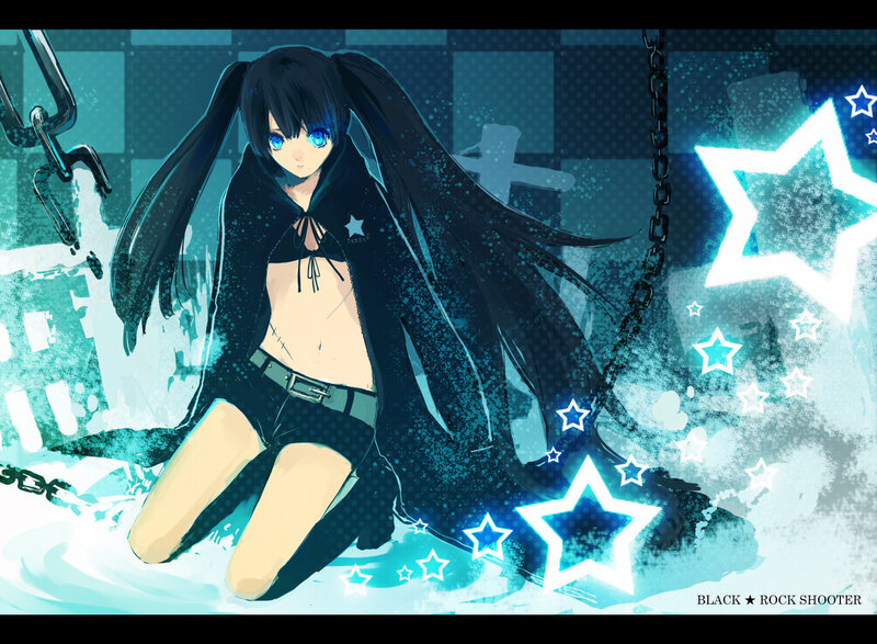 Anime girl with glowing stars