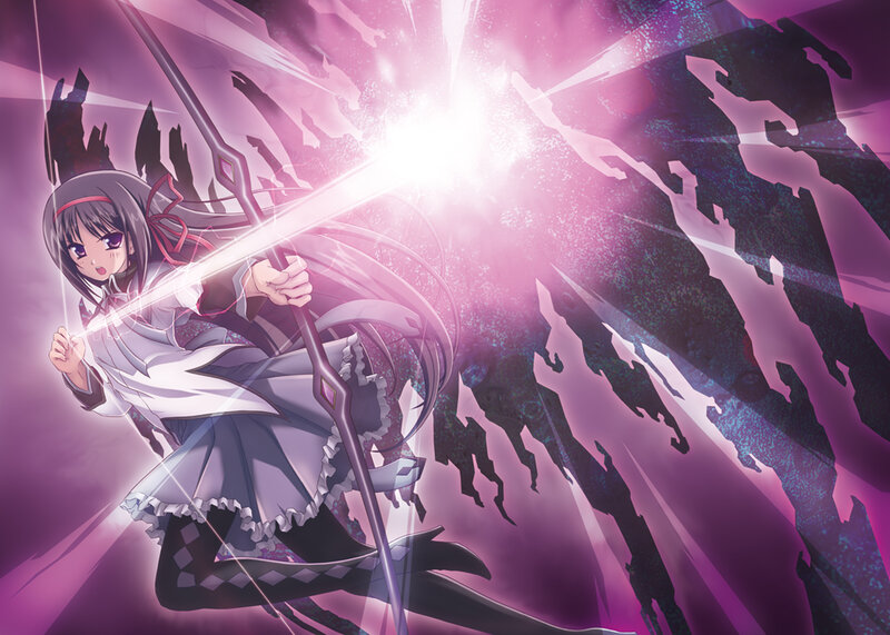 anime girl with glowing sword