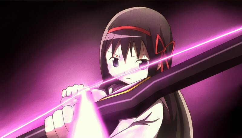 anime girl with glowing sword