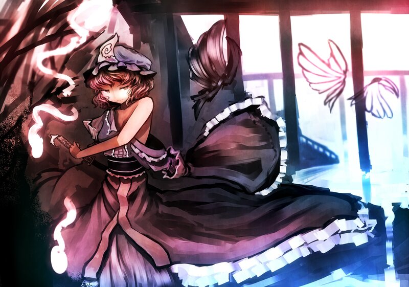 Anime girl with glowing sword