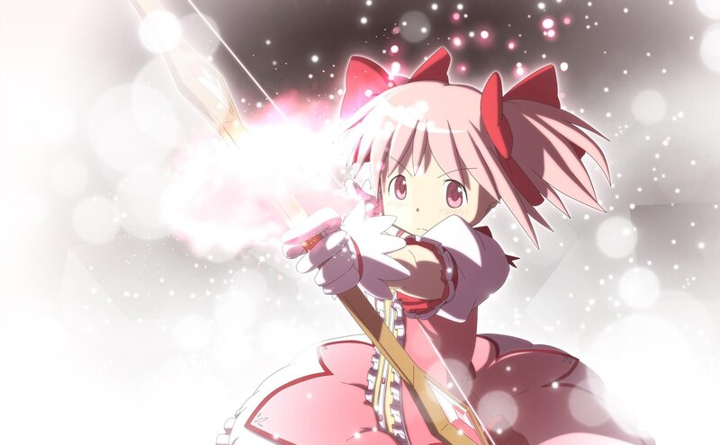 anime girl with glowing sword