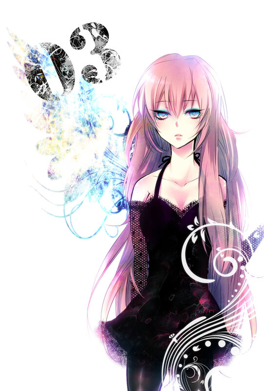 anime girl with glowing wings