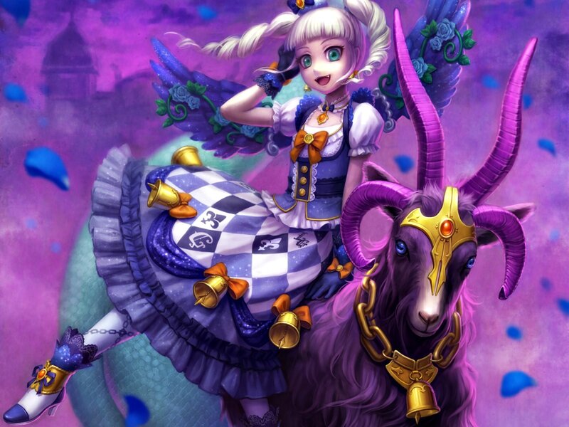 Anime Girl with Goat