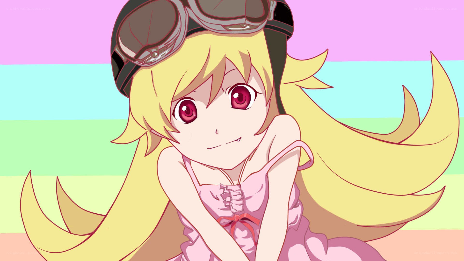anime girl with goggles