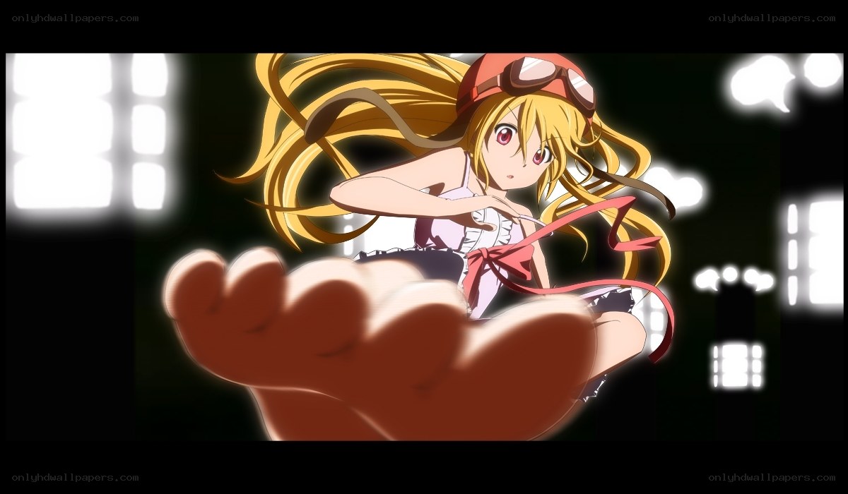 anime girl with goggles