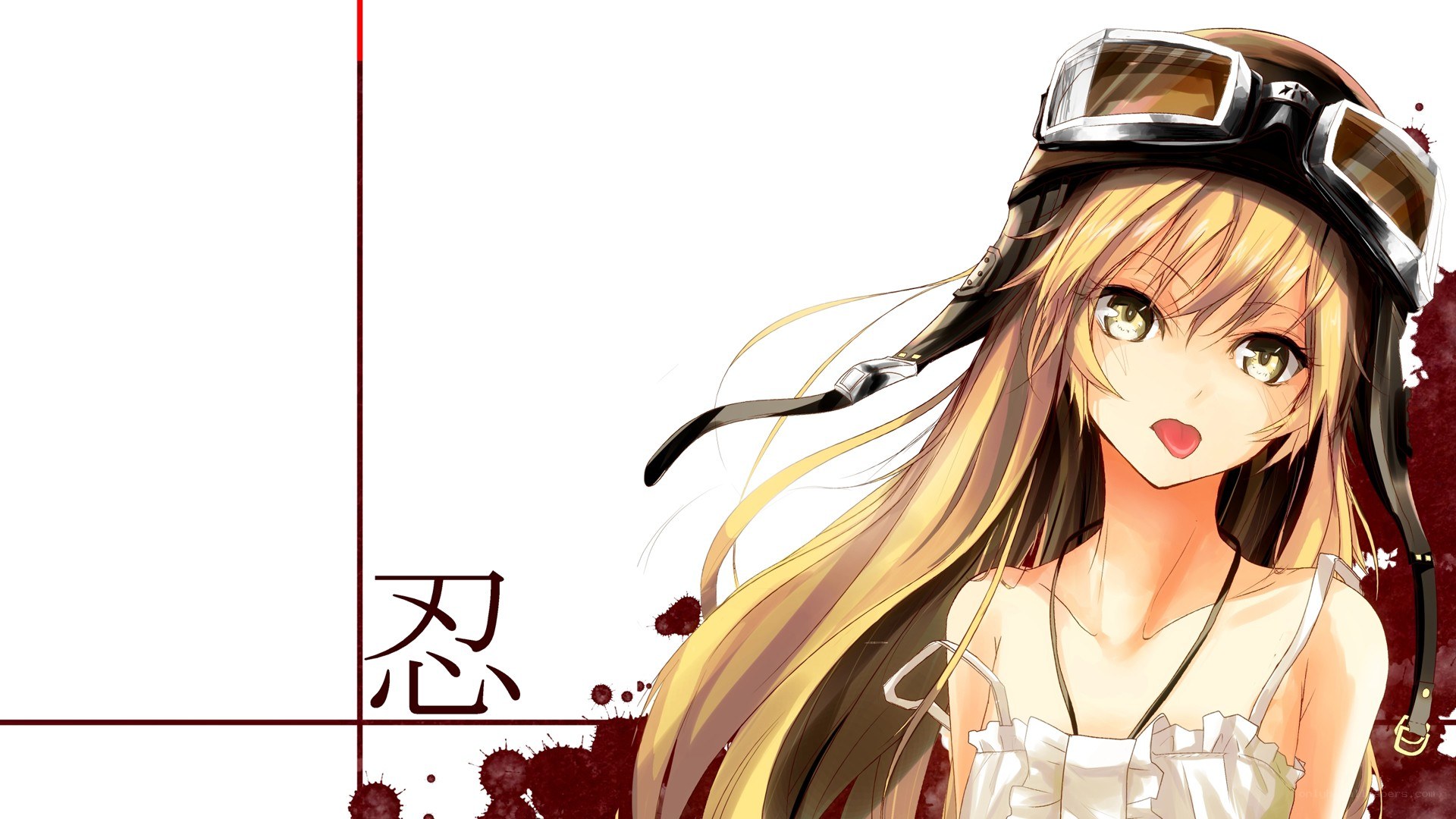 anime girl with goggles