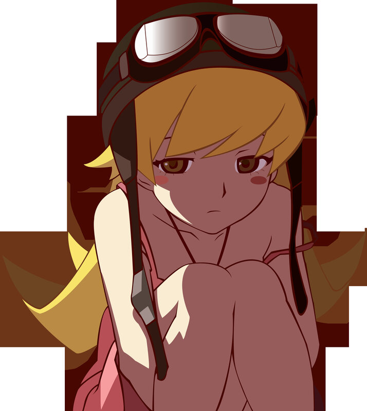 Anime Girl with Goggles — Brown, Serious, Blonde Hair