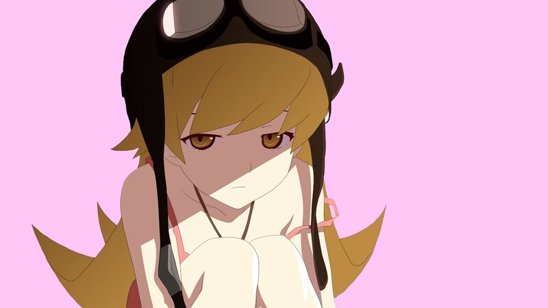 Anime Girl with Goggles — Pink, Neutral