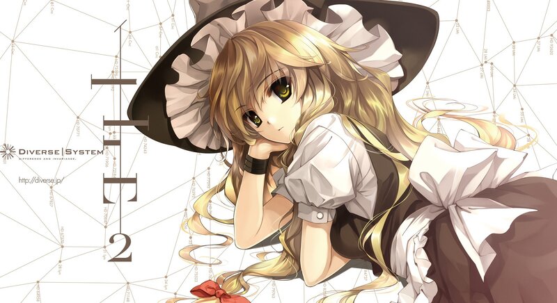 anime girl with golden hair