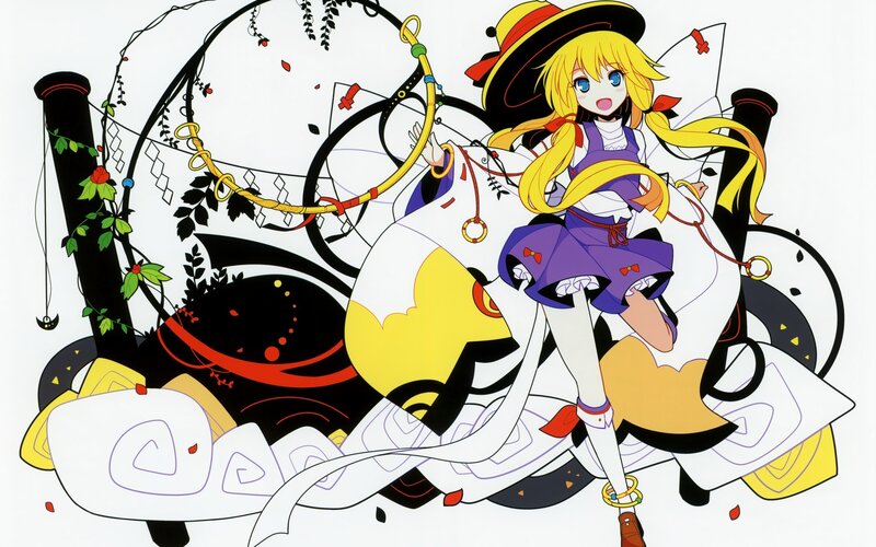 anime girl with golden hair