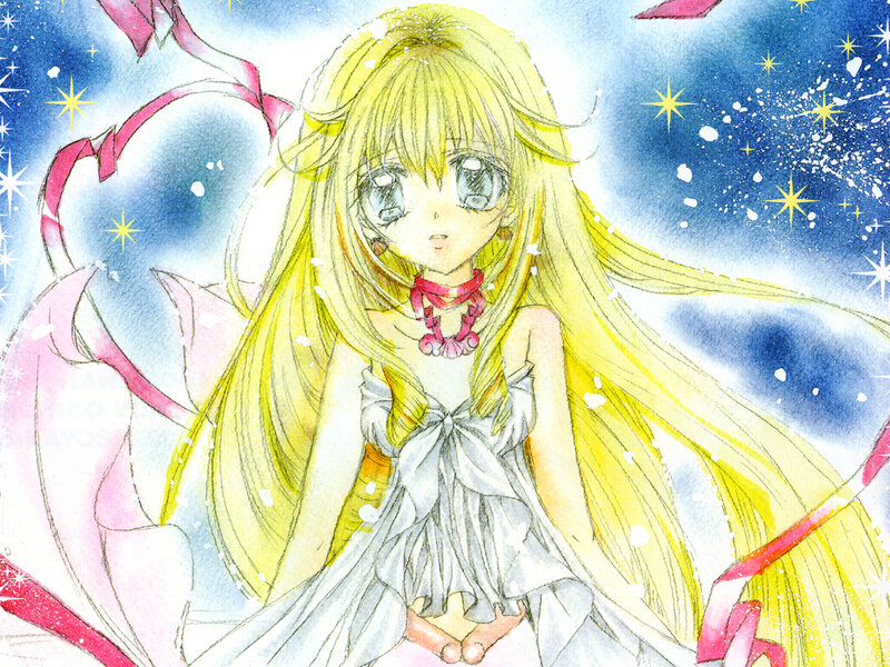anime girl with golden hair