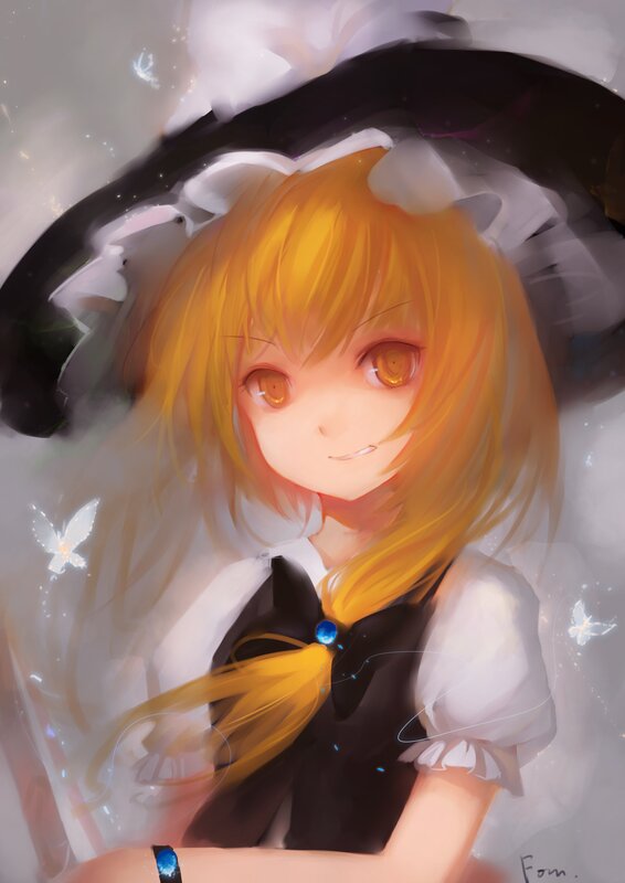 anime girl with golden hair