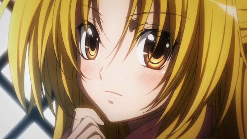 anime girl with golden hair