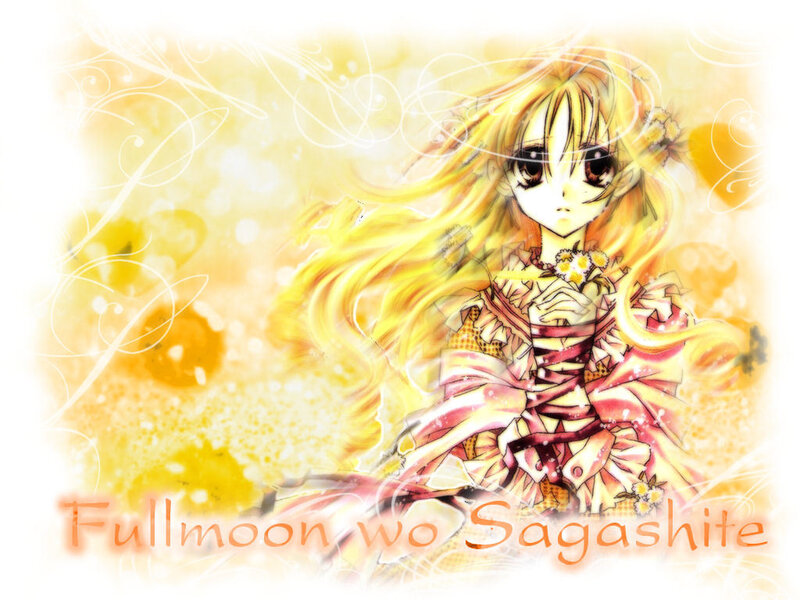 Anime girl with golden hair