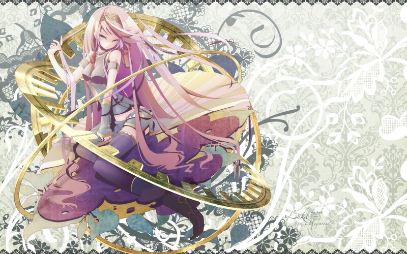 anime girl with golden rings