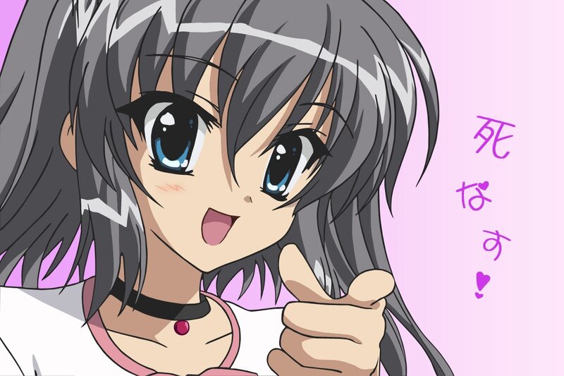 anime girl with gray hair