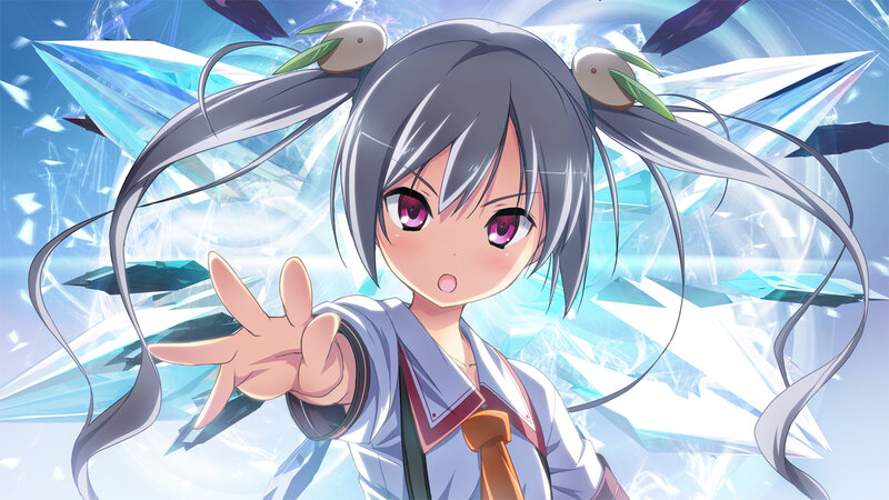 Anime Girl with Gray Hair — Dynamic