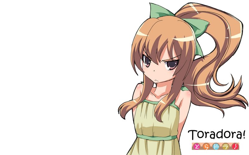 anime girl with green bow