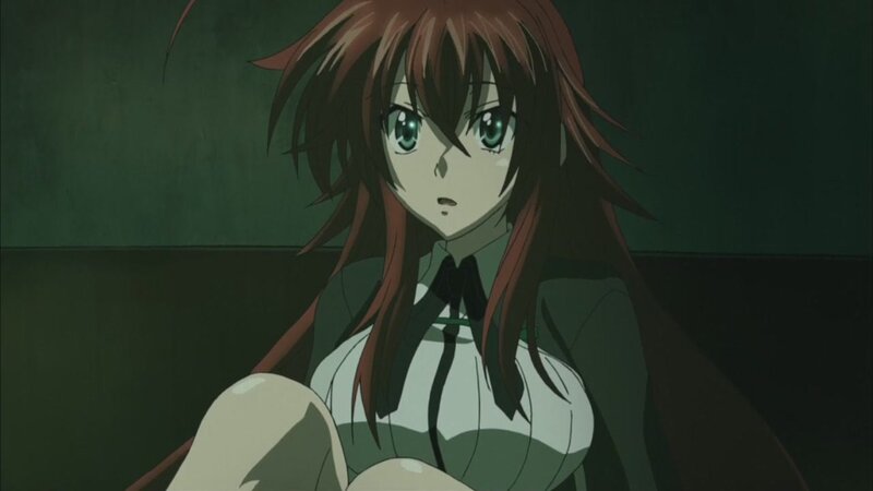 anime girl with green eyes