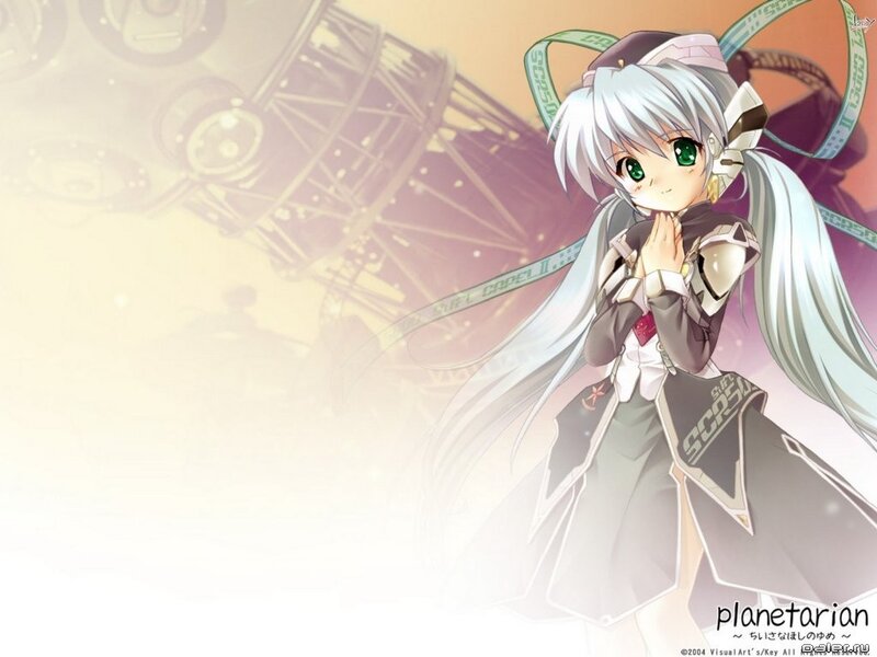anime girl with green eyes