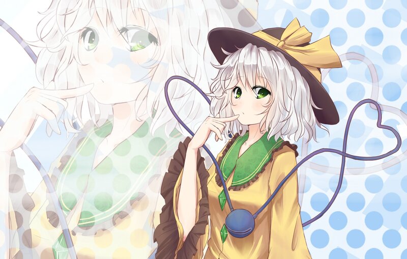anime girl with green eyes