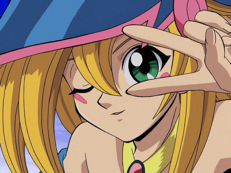 anime girl with green eyes