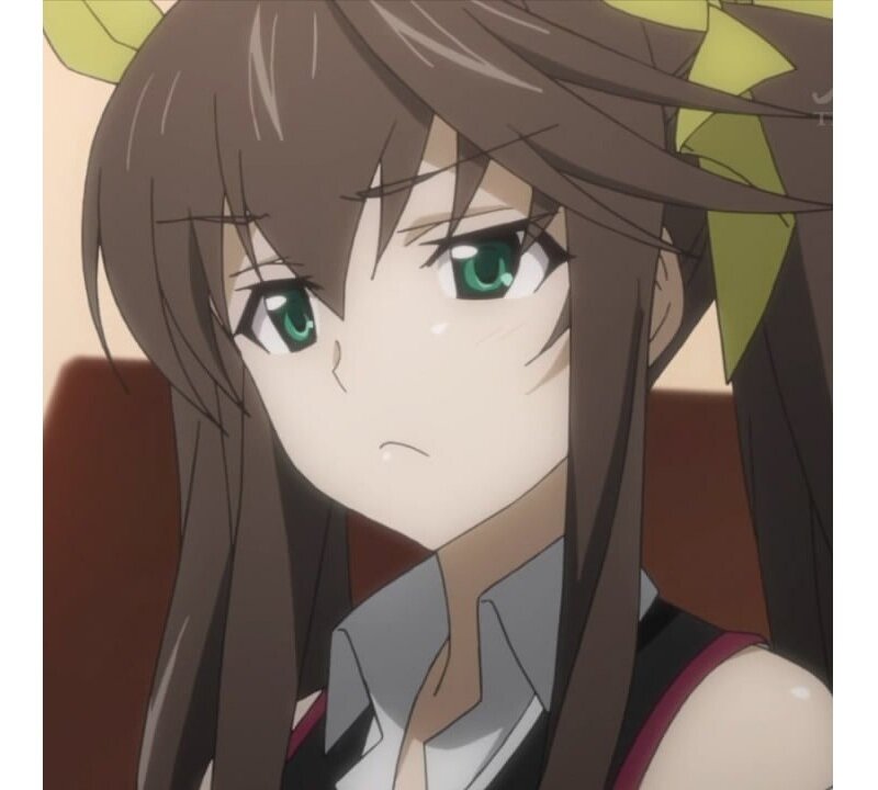 anime girl with green eyes