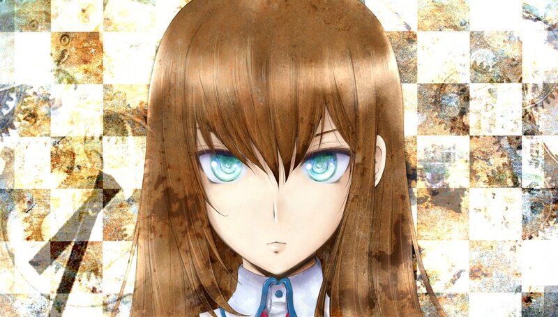 anime girl with green eyes