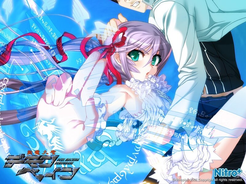Anime girl with green eyes