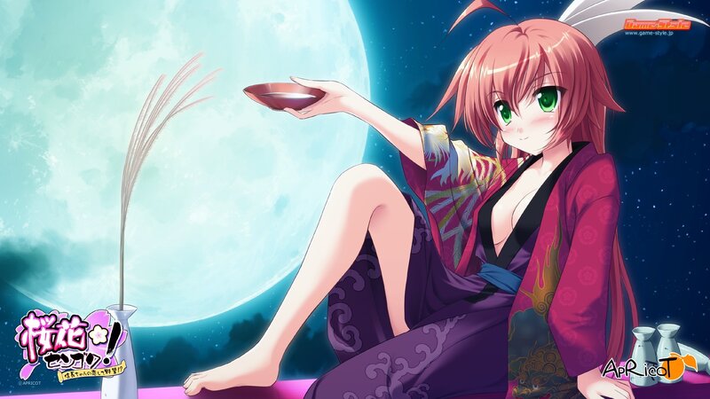 Anime girl with green eyes