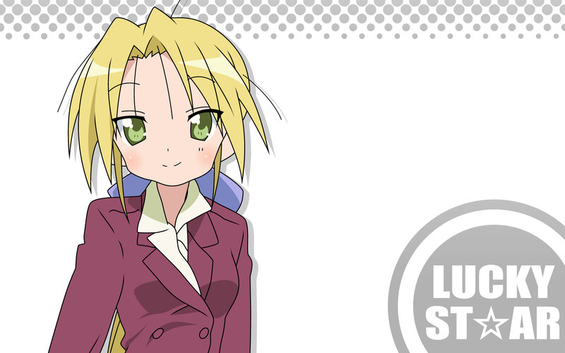 anime girl with green eyes