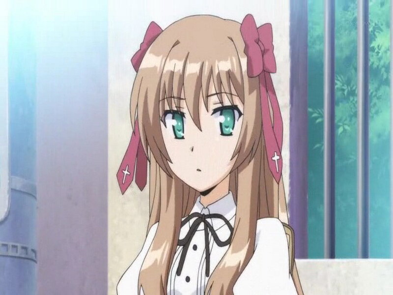 Anime Girl with Green Eyes — Brown
