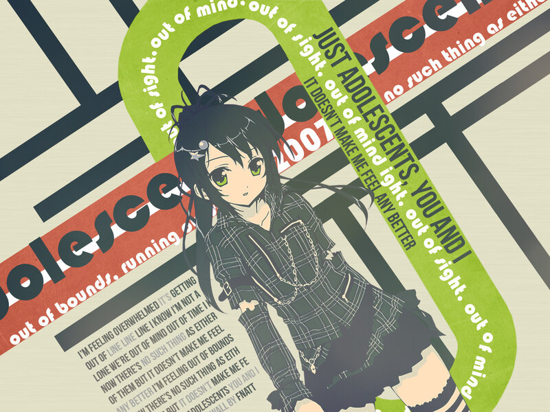 Anime Girl with Green Eyes — Dynamic