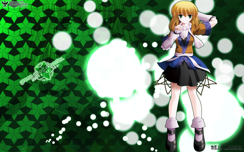 Anime Girl with Green Eyes — Energetic