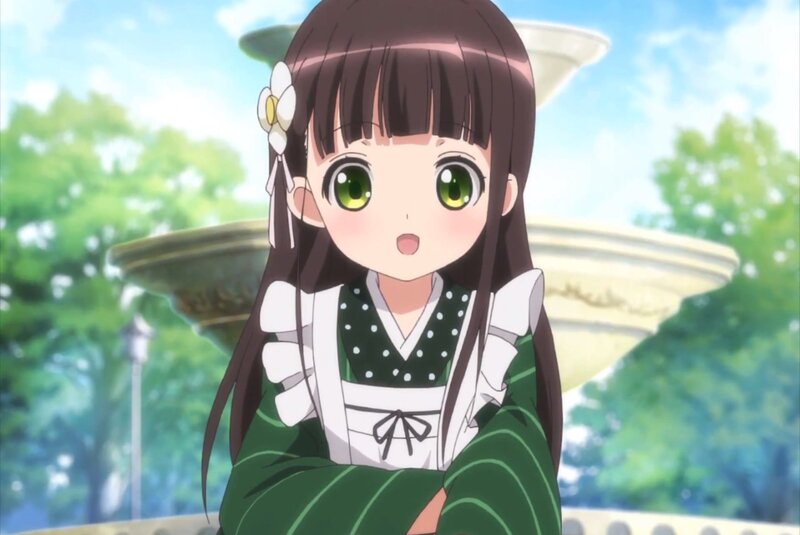 Anime Girl with Green Eyes — Serene, Afternoon