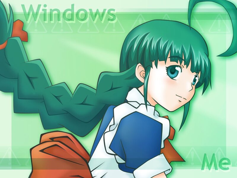 anime girl with green hair